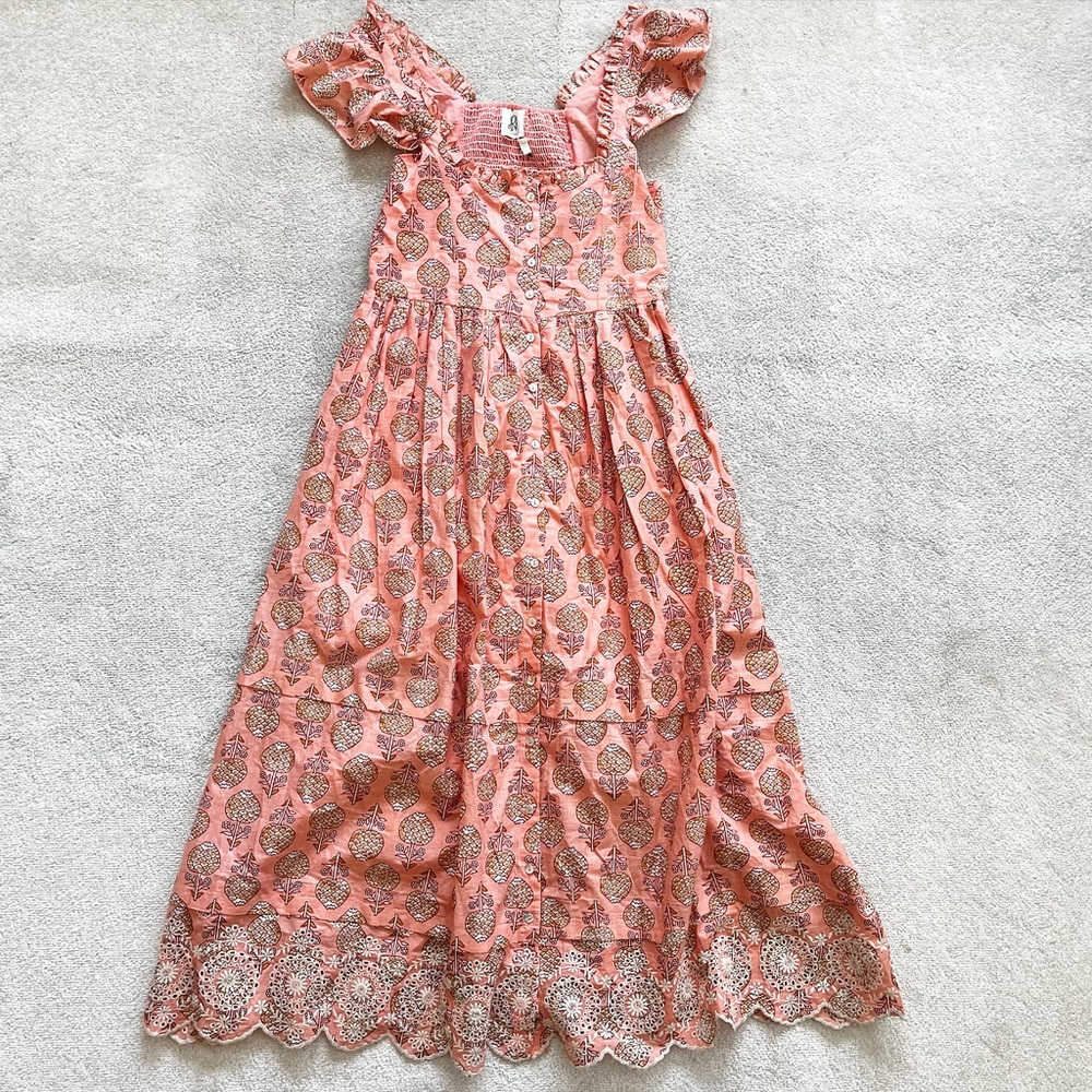 DRA DORA DRESS SIZE MEDIUM PRAIRIE COTTAGECORE FEMININE DAINTY PRETTY STYLISH - Picture 2 of 12